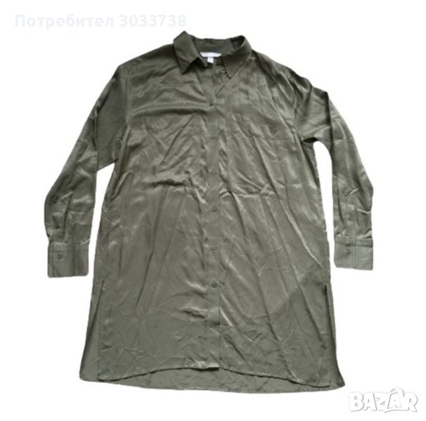 H&M Мини сатенена рокля-риза S, снимка 1