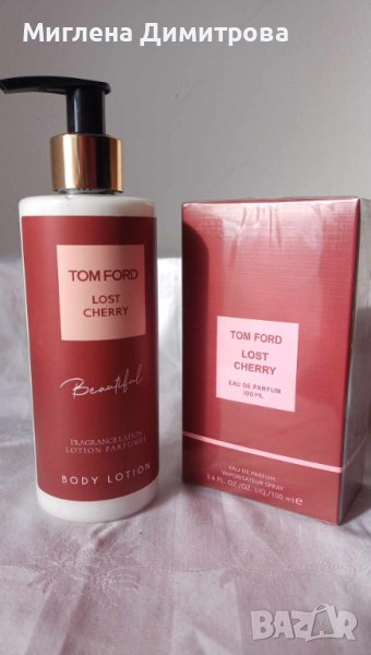 КОМПЛЕКТ ЛОСИОН ЗА ТЯЛО TOM FORD LOST CHERRY+ПАРФЮМ TOM FORD, снимка 1