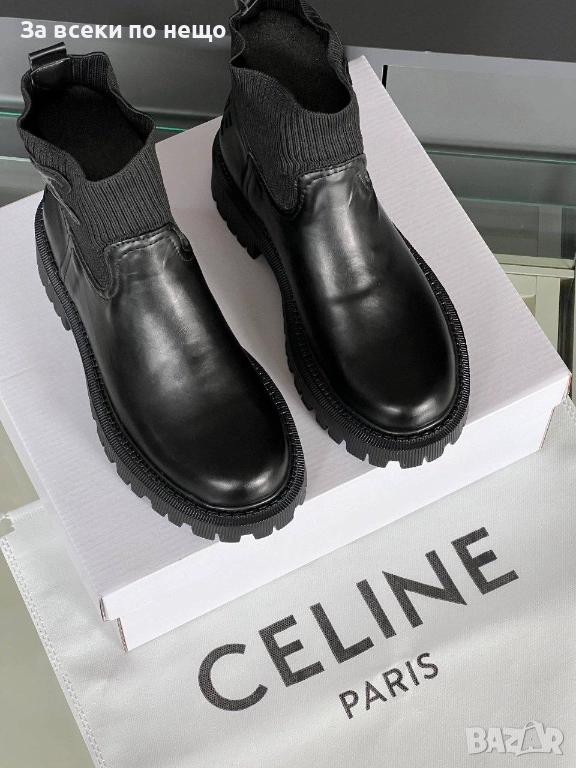 Celine Дамски Черни Боти Селин Код E1110, снимка 1