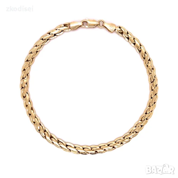 Златна мъжка гривна 6,10гр. 21,5см. 14кр. проба:585 модел:30408-5, снимка 1