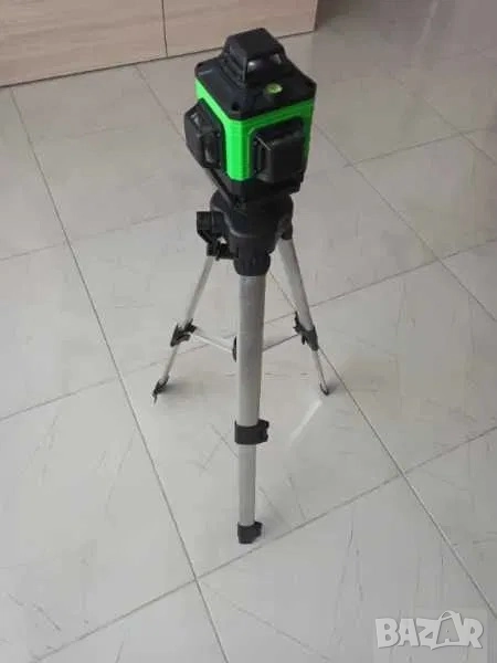 Лазерен нивелир 16 линии + 2 батерии, дистанционно, трипод 1м, IP54, снимка 1