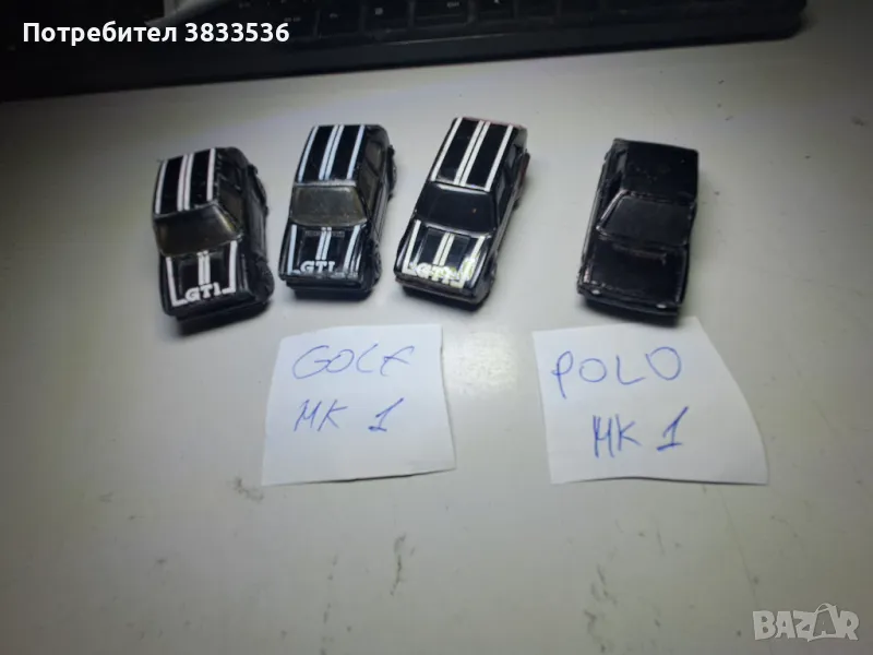 Maisto Vw Polo Mk1 & Golf Mk1 метални колички, снимка 1