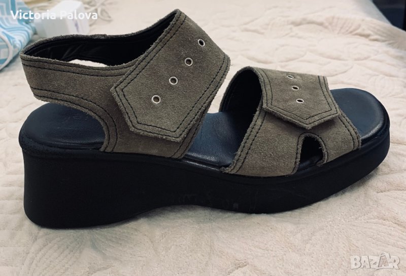 Модерни масивни сандали JELA естествена кожа, снимка 1