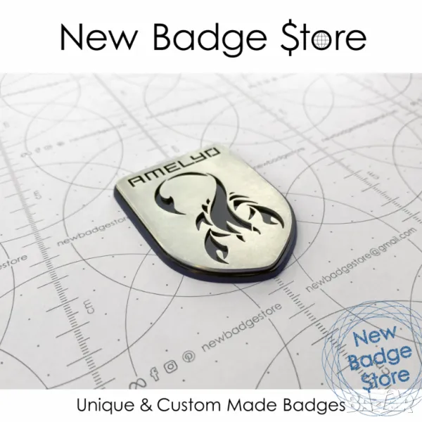 Метална авто емблема със скорпион, снимка 1