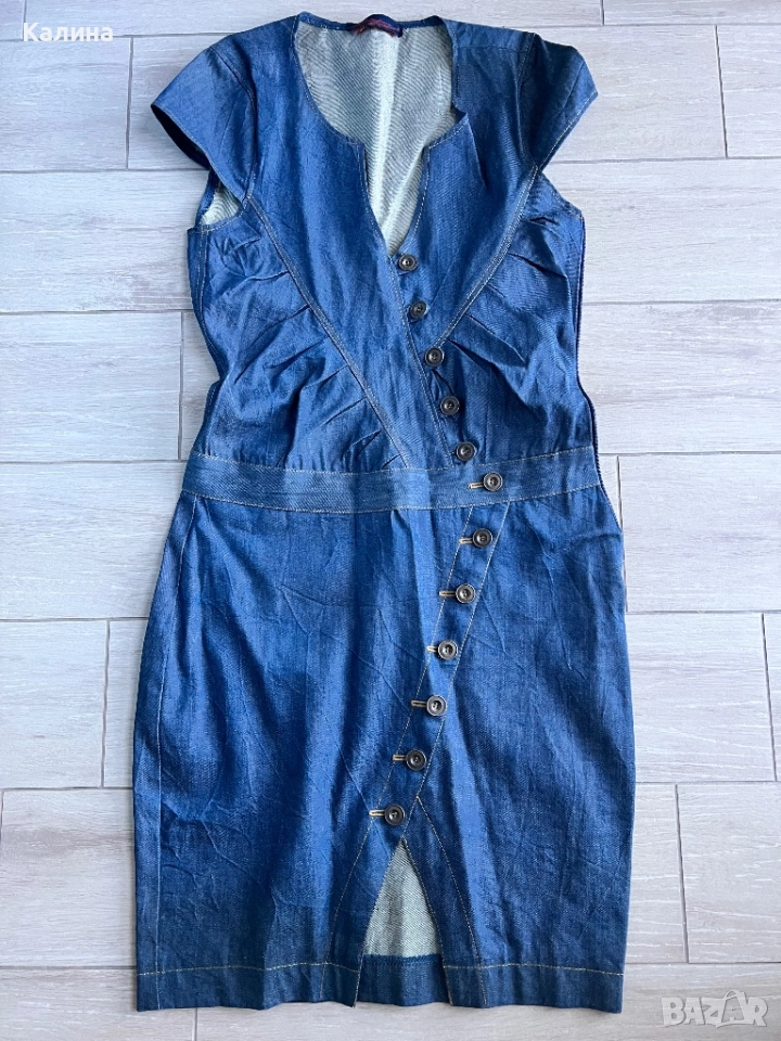 ЧИСТО НОВА Дънкова рокля, снимка 1