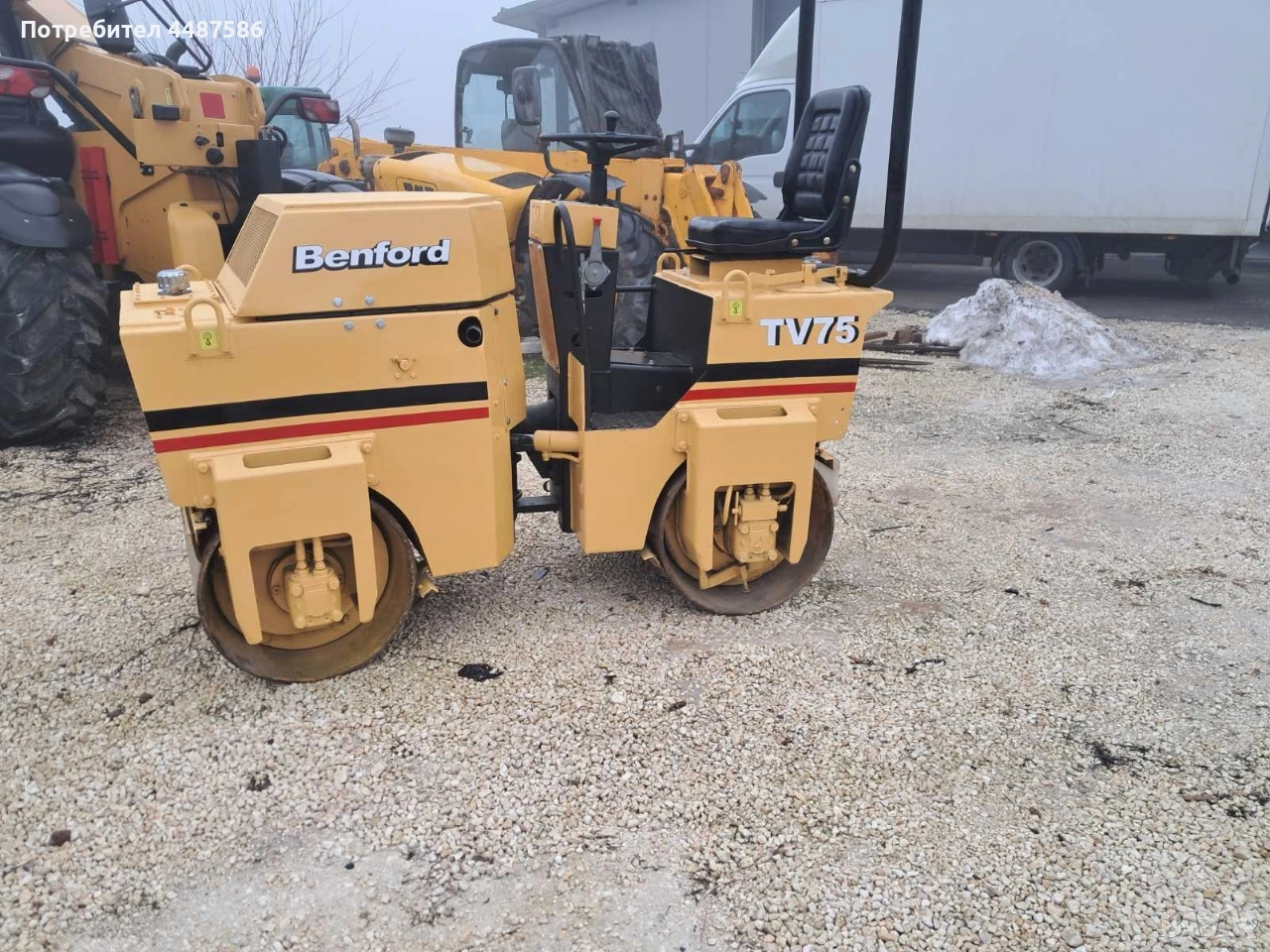 Двубандажен вибрационен валяк Benford/Terex/TV75, снимка 1