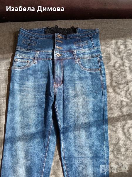 Дънки с бродерия, снимка 1