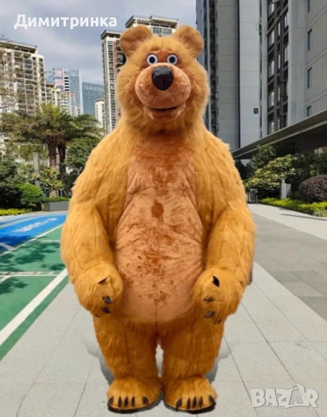 Огромен костюм на Мечока и рокля на Маша , снимка 1