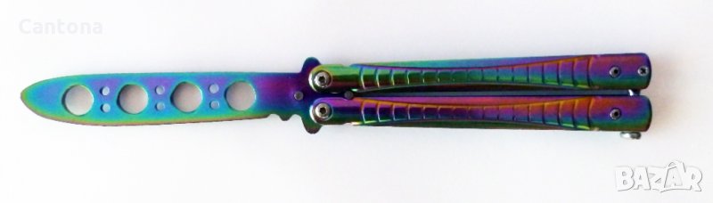 Нож Пеперуда - пеперуда тренировъчна хамелеон N628 - training butterfly hameleon, снимка 1