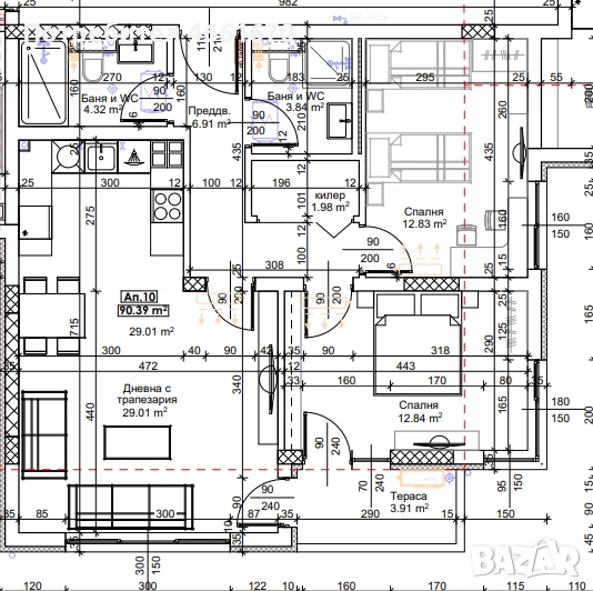 Тристаен апартамент, ново строителство в Тракия!  1140-33402, снимка 1