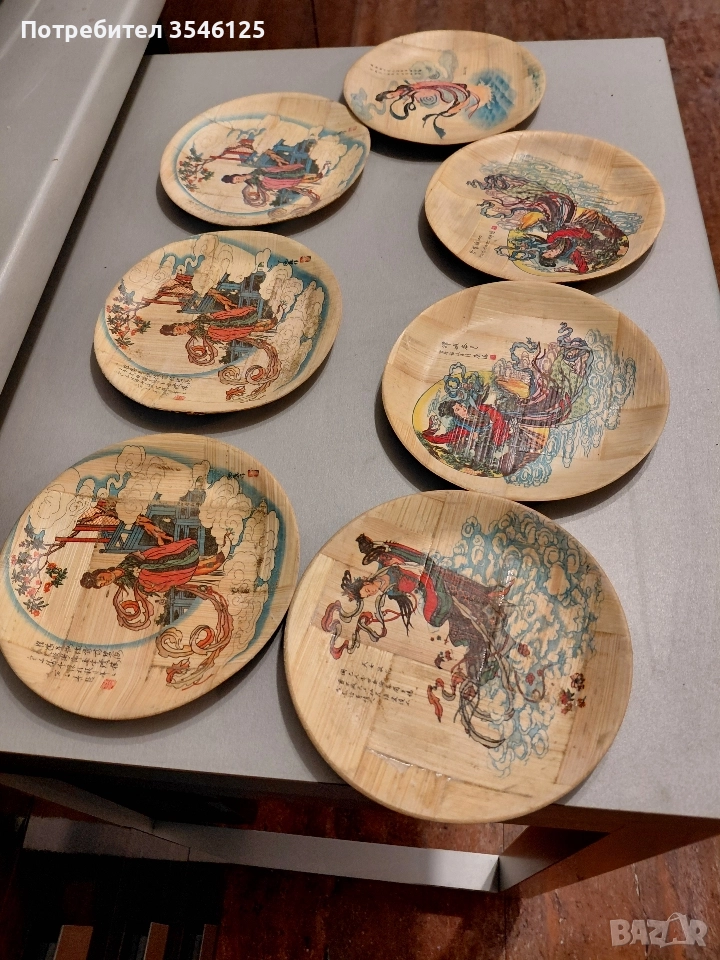 7 декоративни чинийки от Тайван, снимка 1