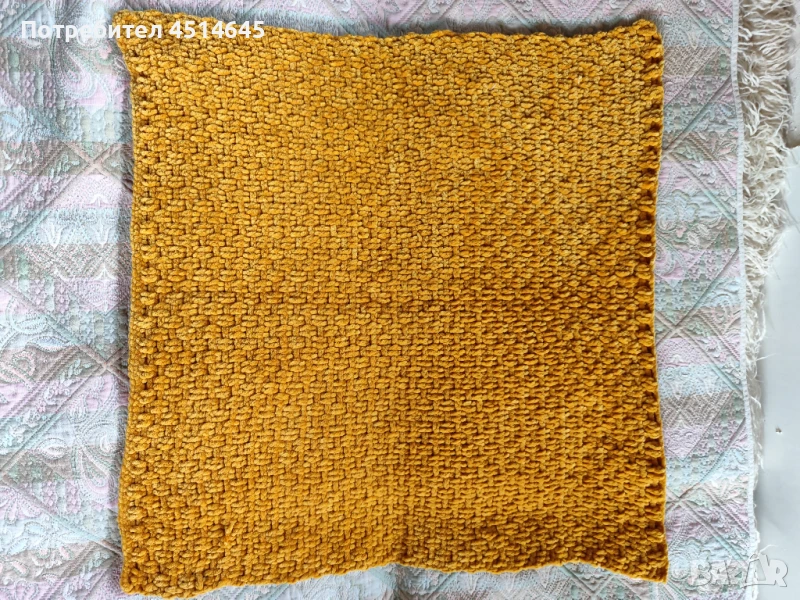 Одеало НОВО 80/80 ръчно плетено бебешко  , снимка 1