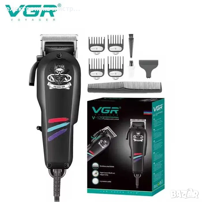 Електрическа професионална машинка за подстригване VGR V-129   , снимка 1
