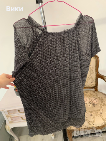 Красива блуза в размер L, снимка 4 - Тениски - 44607234
