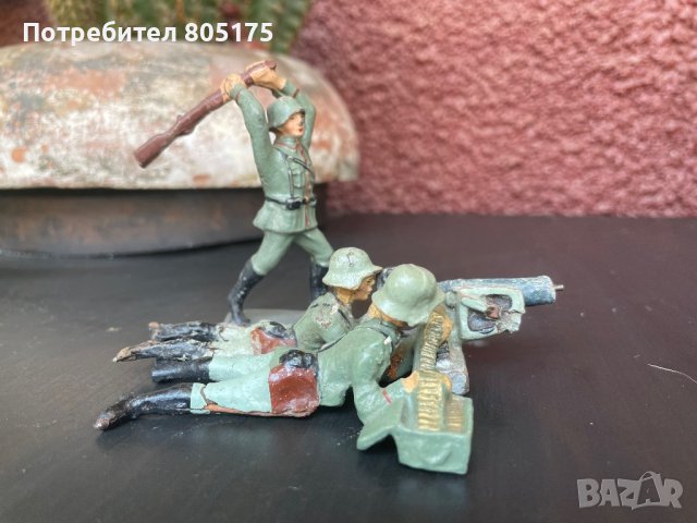Стари фигурки войници от 30-те год на миналия век Elastolin Lineol