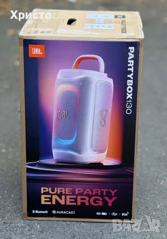 НОВО!!! Преносима аудио система JBL Partybox 130, 200W RMS, Bluetooth 6.0, Auracast, снимка 4 - Bluetooth тонколони - 55879916