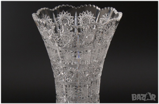 Кристална  ваза 26 см, снимка 1 - Вази - 36330761