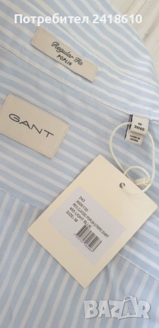 Gant Oxford Regular Fit Pique Cotton Mens Size 39 - 40 / M ОРИГИНАЛ! НОВО! Мъжка Риза!, снимка 4 - Ризи - 53340558