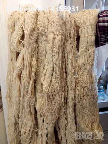 стара вълна Вълнена Прежда Безупречно Състояние  Около 5 килограма вълна  Готова за ползване вълна, снимка 4 - Антикварни и старинни предмети - 49537249