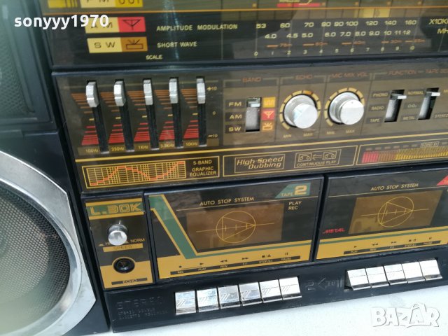 LASONIC-BIG КОЛЕКЦИОНЕРСКИ КАСЕТОФОН 1611211946, снимка 9 - Радиокасетофони, транзистори - 34828648