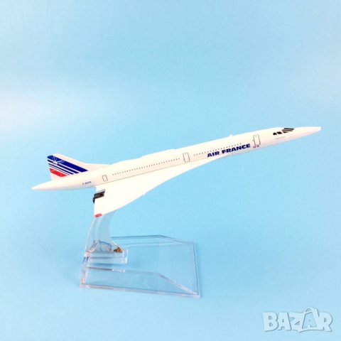 Конкорд самолет модел макет метален Air France , снимка 3 - Колекции - 29433422
