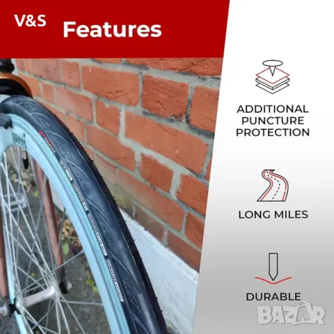 Fincci CONNA Гуми за шосеен велосипед 700 x 23c 23-622 Гума 60TPI с 1 мм защита срещу пробиване за ш, снимка 6 - Части за велосипеди - 49242720