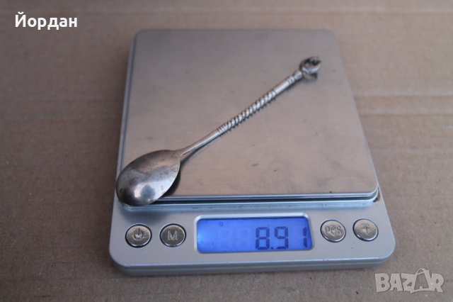 Малка сребърна лъжичка Османска империя, снимка 8 - Антикварни и старинни предмети - 44261582