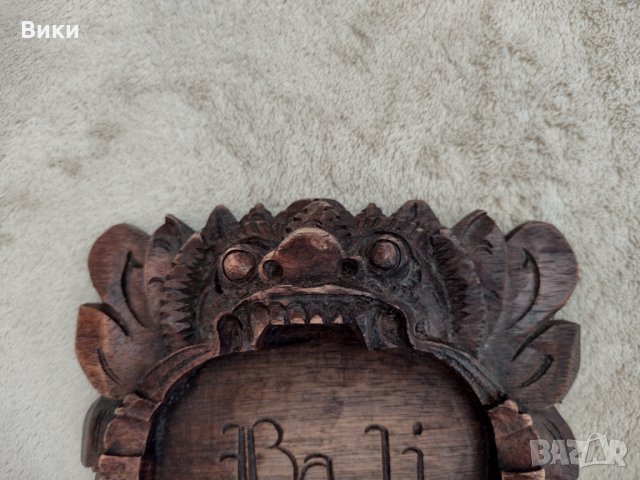 Bali-красив пепелник от дърво от бали/Bali, снимка 2 - Антикварни и старинни предмети - 34257358