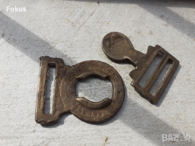 Стара бронзова тока катарама закопчалка, снимка 4 - Антикварни и старинни предмети - 53685738