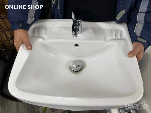 Комплект за баня - мивка, смесител и сифон, снимка 4 - Смесители - 53576683