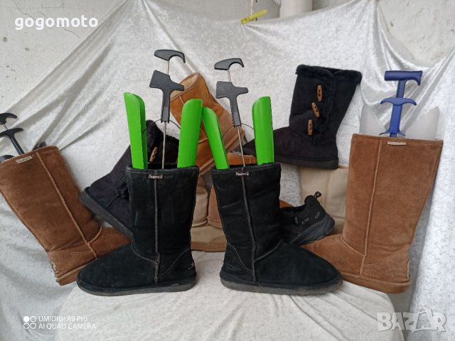 UGG® аналог,BEARPAW® original USA boots,38 - 39 Непромокаеми,100% велурени ботуши, UGG® аналог+ВЪЛНА, снимка 9 - Дамски ботуши - 39304407