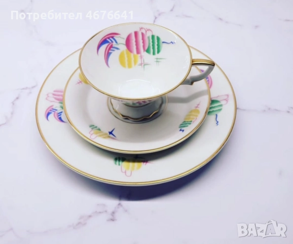 Троен порцеланов сет