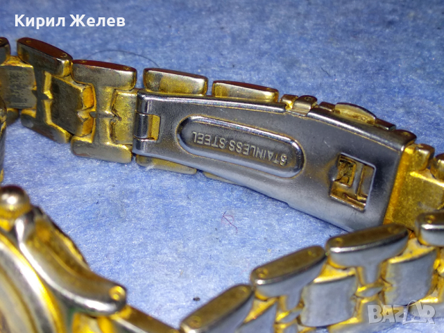 OMAX QUARTZ JAPAN КРАСИВ ЯПОНСКИ КВАРЦОВ ЧАСОВНИК ОМАКС със ЗЛАТИСТА НЕРЪЖДАЕМА ВЕРИЖКА 44141, снимка 16 - Дамски - 44770163