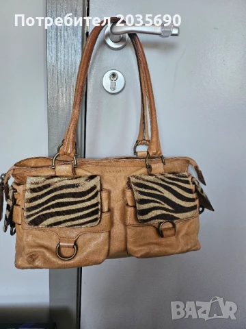 Дамска чанта от естествена кожа , снимка 2 - Чанти - 50840703