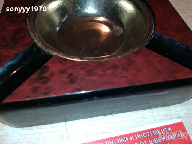 ПОРЪЧАН-ПЕПЕЛНИК-МАХАГОН И ЗЛАТО 1610211843, снимка 13 - Антикварни и старинни предмети - 34486250