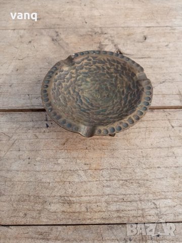 Стар месингов пепелник, снимка 1