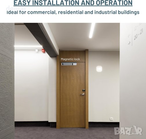 SecureMyDoor Магнитно заключване, 272 кг задържаща сила, снимка 3 - Други стоки за дома - 44461163