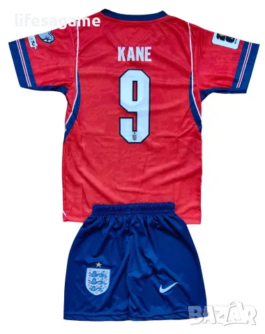 Детски футболен екип Англия комплект Хари Кейн England тениска Harry Kane къси панталони 