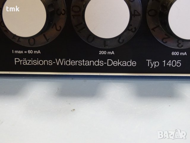 Bursher Präzisions-Widerstands-Dekade typ 1405, снимка 2 - Други машини и части - 34100147