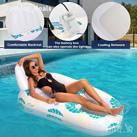 Ново Светещо надуваемо легло за възрастни и деца/Плаж Море Басейн, снимка 6 - Водни спортове - 41762166