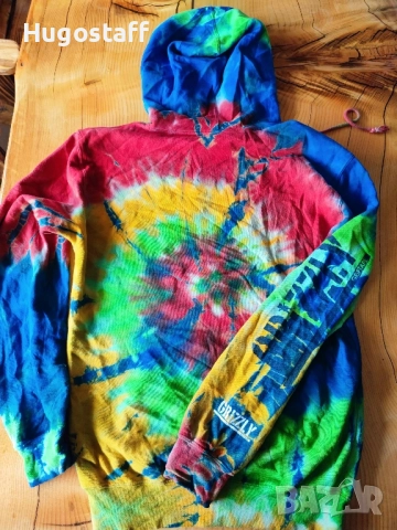 GRIZZLY griptape The Bear Hoodie суитчър качулка скейтборд горнище худи М,Л, снимка 2 - Спортни дрехи, екипи - 52084123