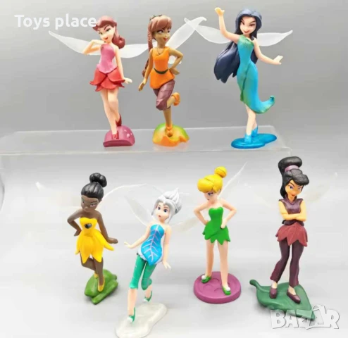 7бр фигурки Феи, подходящи за торта или игра, снимка 4 - Фигурки - 50664861