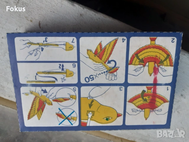 Летящ гълъб - Стара руска играчка птичка, снимка 3 - Антикварни и старинни предмети - 53333251