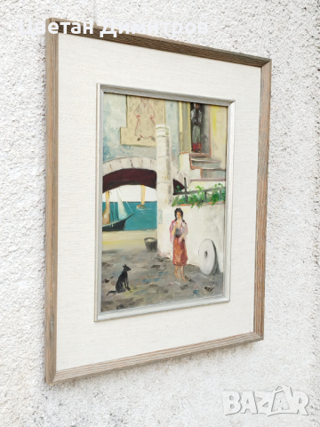 Авторска картина рисувана с маслени бои върху платно/подписана , снимка 2 - Картини - 44717671