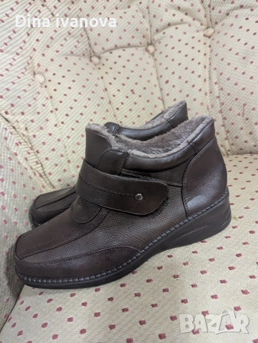 дамски боти естествена кожа 