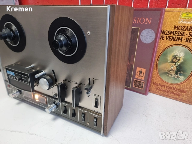 Ролкови магнетофон AKAI 4000DS, снимка 4 - Ресийвъри, усилватели, смесителни пултове - 53534657