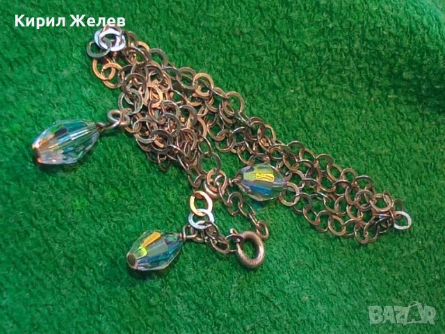 НЕЖНО СРЕБЪРНО КОЛИЕ СРЕБРО 925 с ЮВЕЛИРНО ФАСЕТИРАНИ БЛЕСТЯЩИ КРИСТАЛИ 42040, снимка 4 - Колиета, медальони, синджири - 44690692