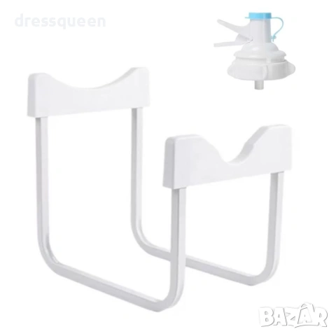 4685 Компактна настолна поставка за 19л галон – Метална конструкция в бяло, снимка 9 - Други стоки за дома - 53824429