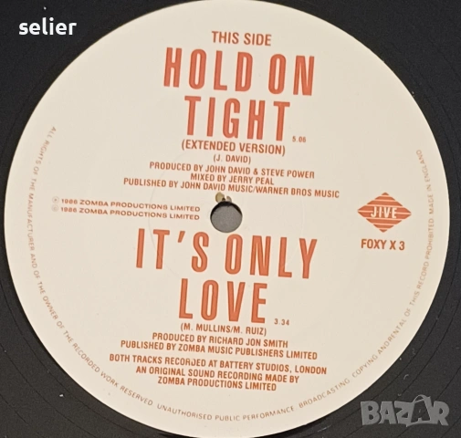 Samantha Fox ‎– Hold On Tight Maxi Single 12 Издание 🇬🇧 UK 1986г-Limited Edition, Special Edition , снимка 4 - Грамофонни плочи - 53728744