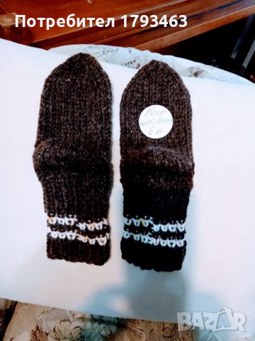 Ръчно плетени детски чорапи от вълна, ходило 16 см, снимка 1 - Чорапи - 39831325